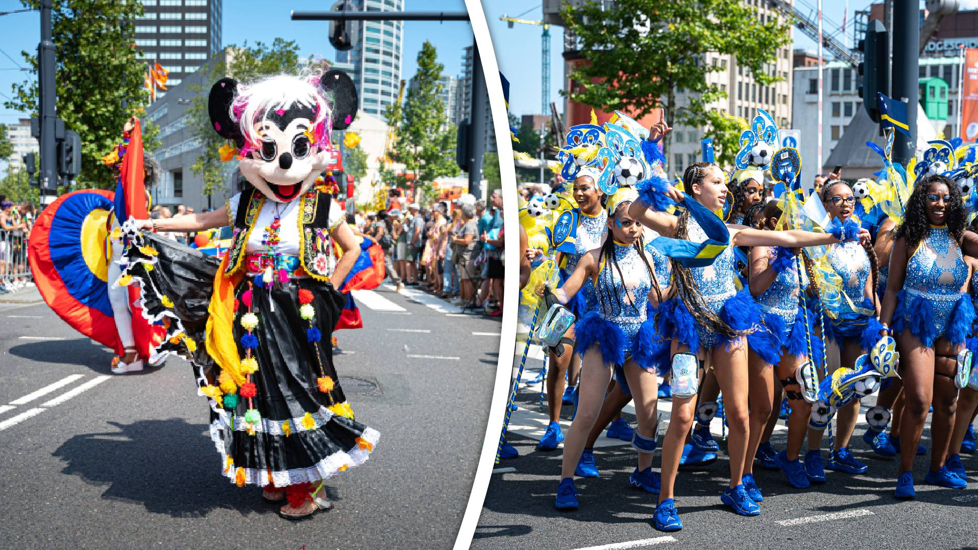 De meest feestelijke kostuums kom je tegen tijdens de straatparade