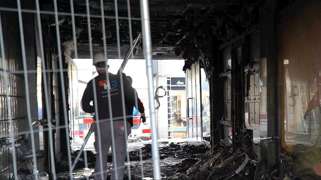 Ravage na brand in Deventer binnenstad