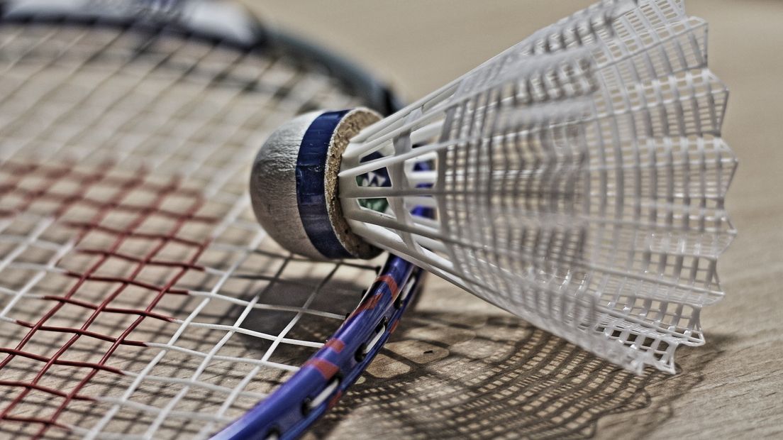 Tijdens een badmintontoernooi kwam een plafondplaat naar beneden (Rechten: pixabay.com)