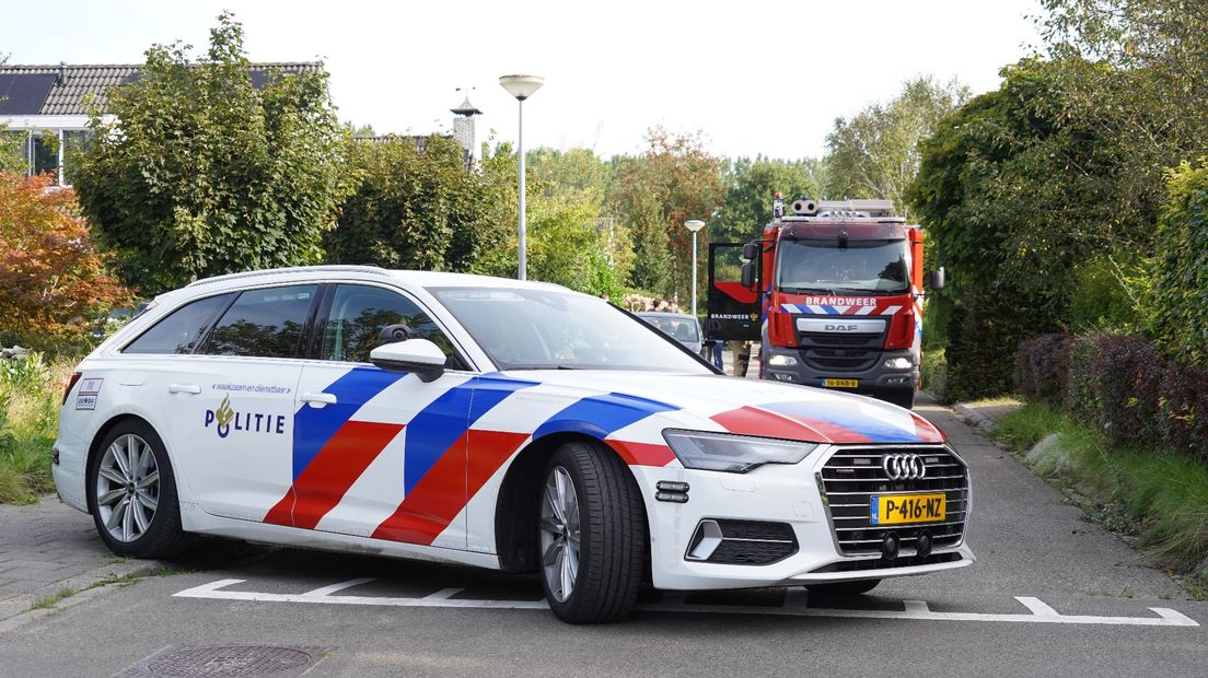 Politie en brandweer ter plaatse