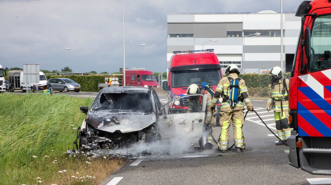 De brandweer was snel ter plekke, maar niet snel genoeg om het vuur te doven.