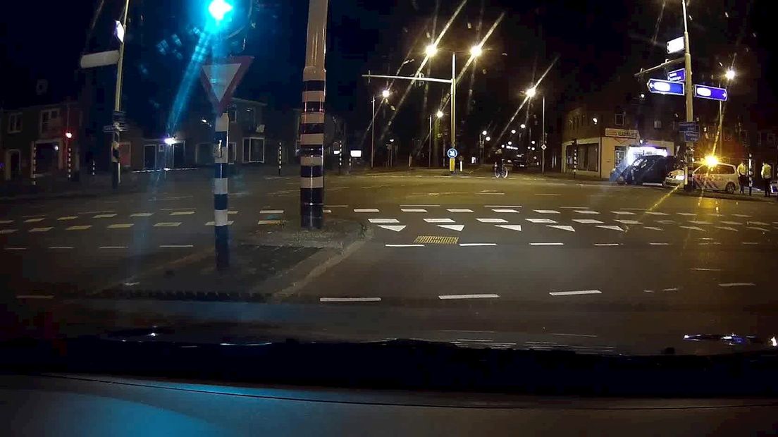 Auto klemgereden in Enschede