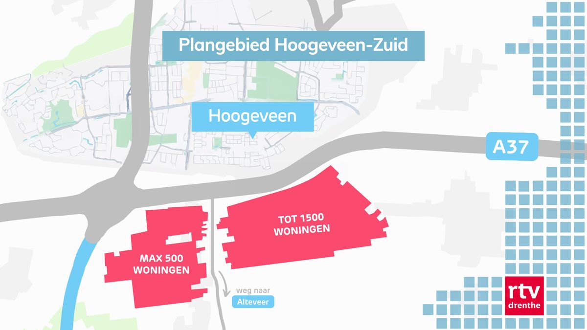 Hoogeveen breidt mogelijk uit met stadsdeel ten zuiden van de A37