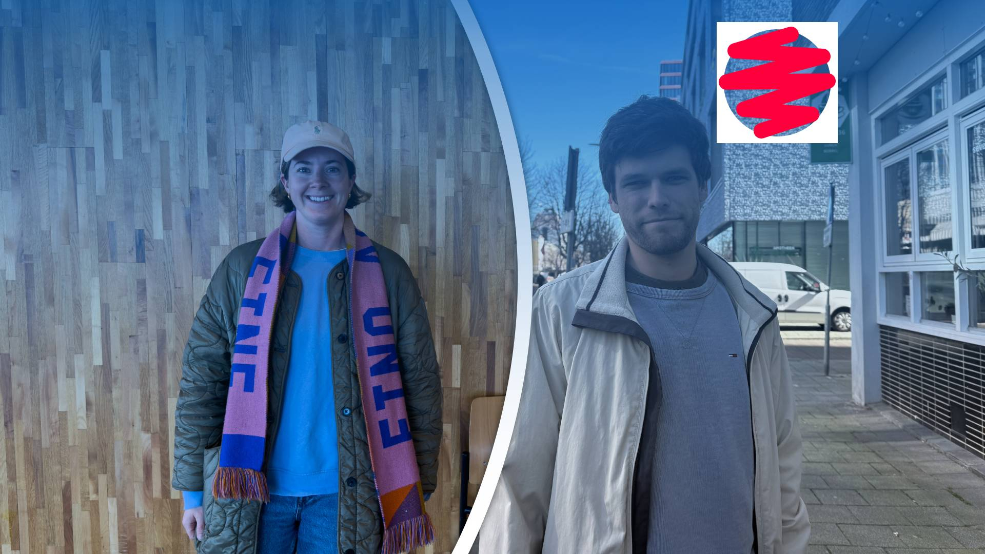 Chloe Wilkinson en Jakob Lechner mochten als expats ook stemmen.