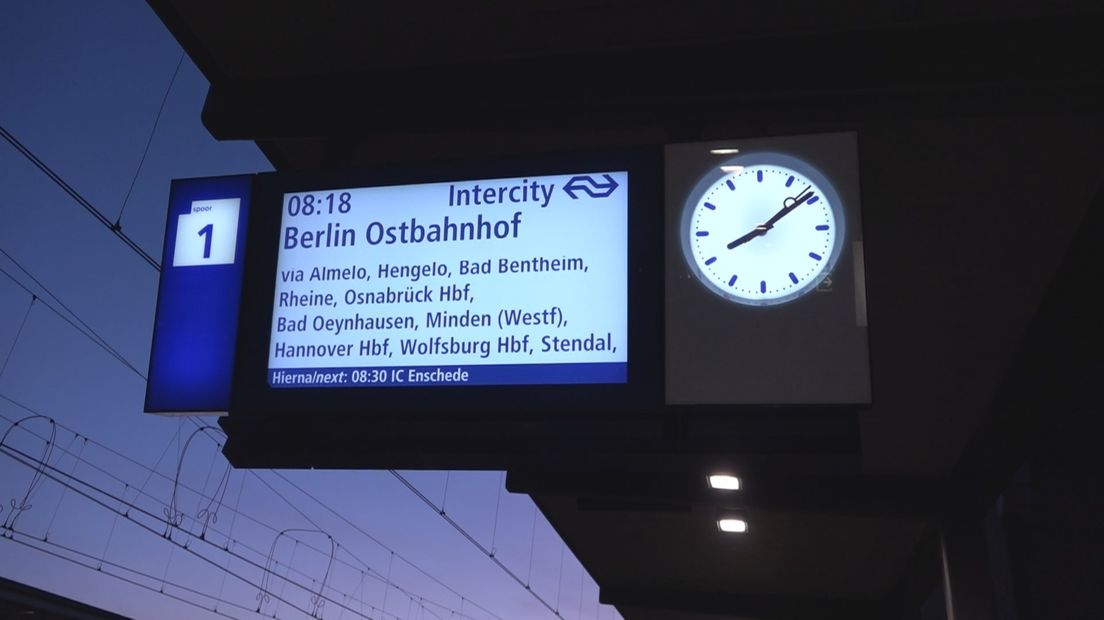 Internationale trein naar Berlijn