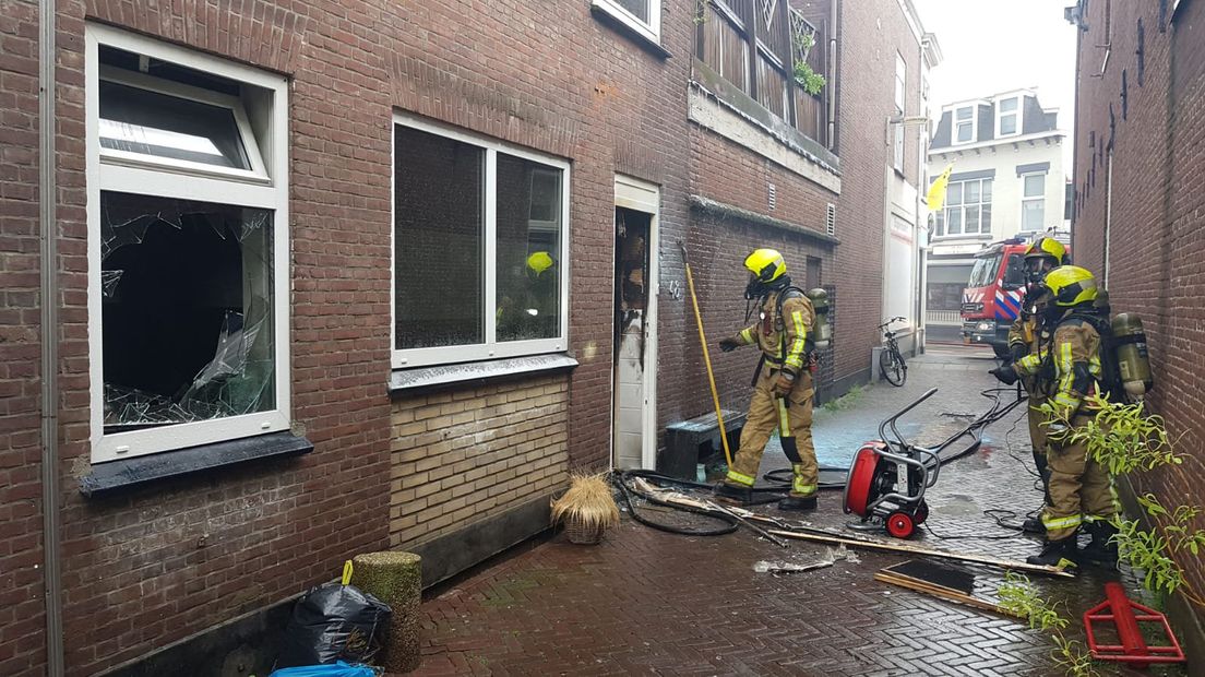 De schade is groot na de brand