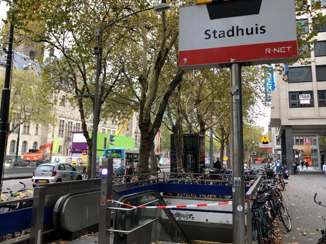 Asbestvezels ontdekt op metrostation Stadhuis.