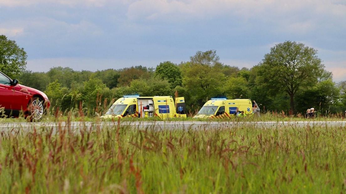 Motorrijder zwaargewond bij aanrijding in Reutum