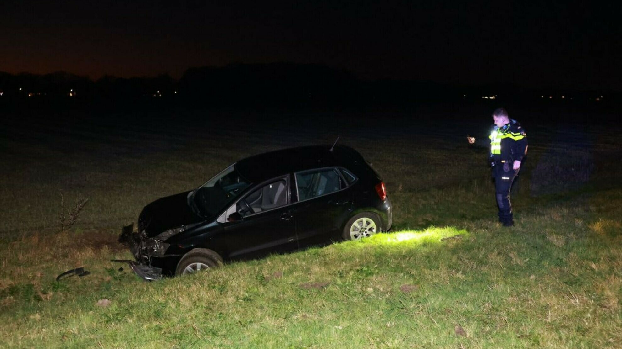 N34 bij Gieten weer begaanbaar na ongeluk