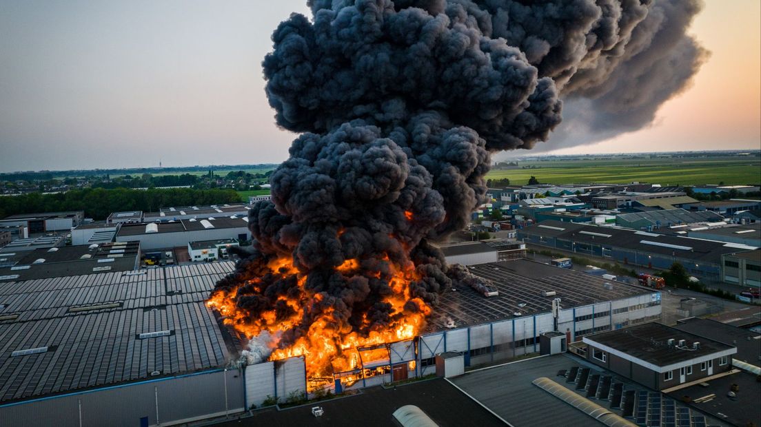 Grote brand in Ter Aar
