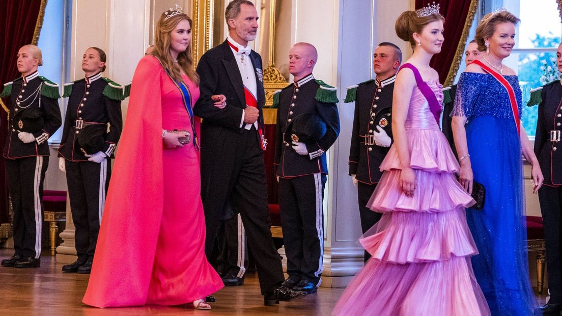 Kroonprinses Amalia in Noorwege bij een gala