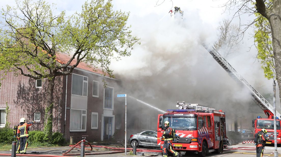 Explosie bij de woning in Sassenheim