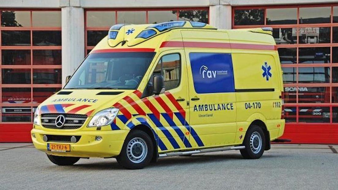 Gewonde vrouw is overgebracht naar het ziekenhuis