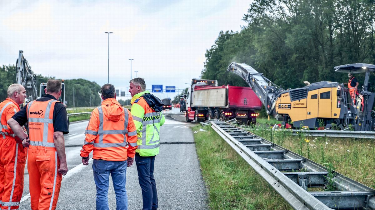 Nei mear as 22 oeren is de N31 by Drachten (hast) wer iepen: 