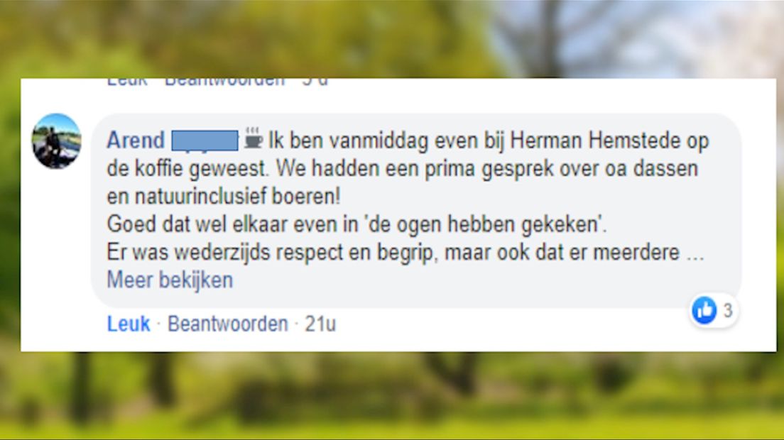 Reactie Arend