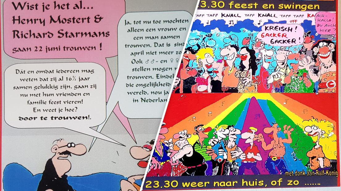 Een bijzondere uitnodiging voor hun huwelijk.