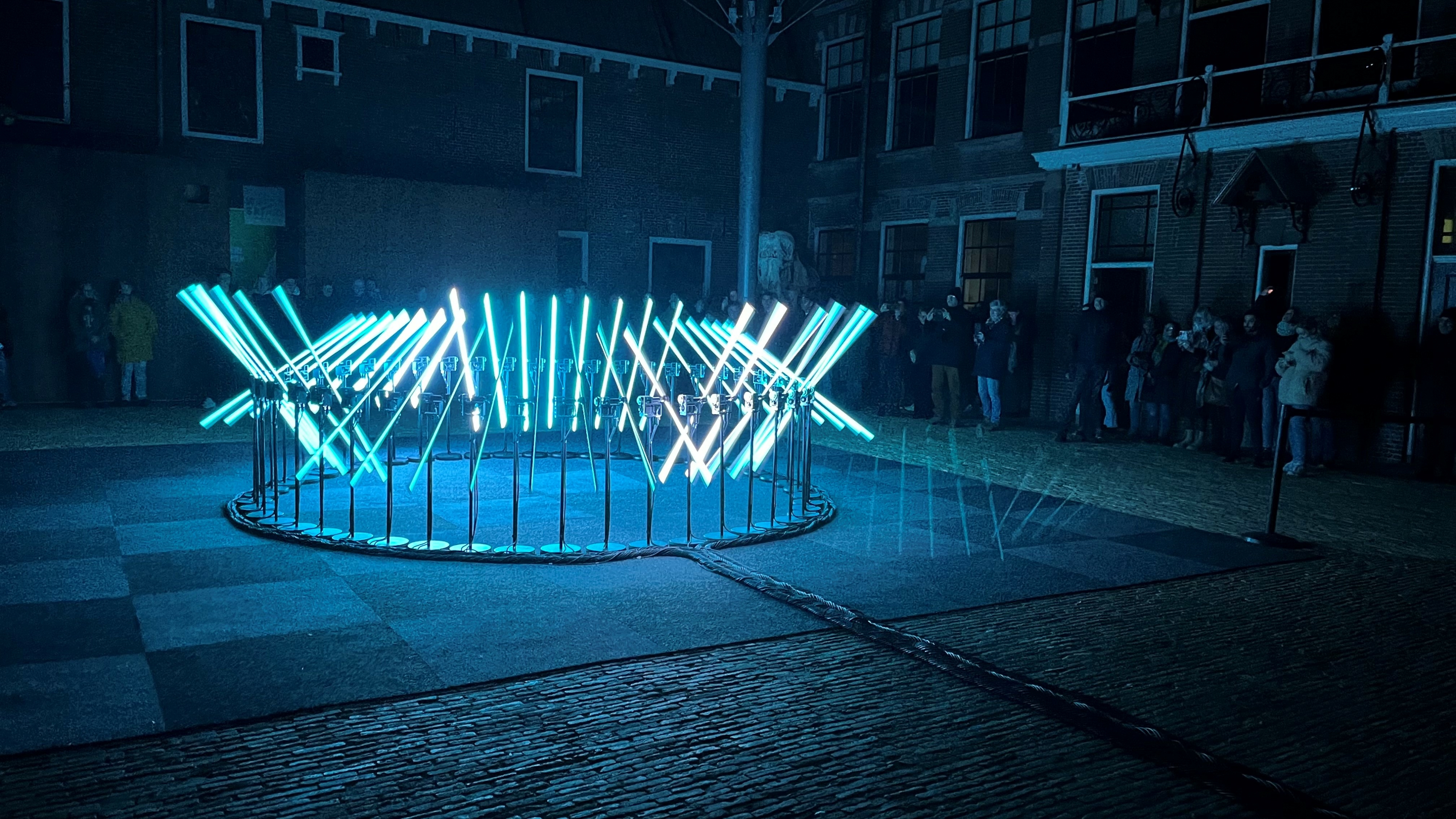 Ljochtkeunstobjekt yn it Natuermuseum op LUNA Nights yn 2024