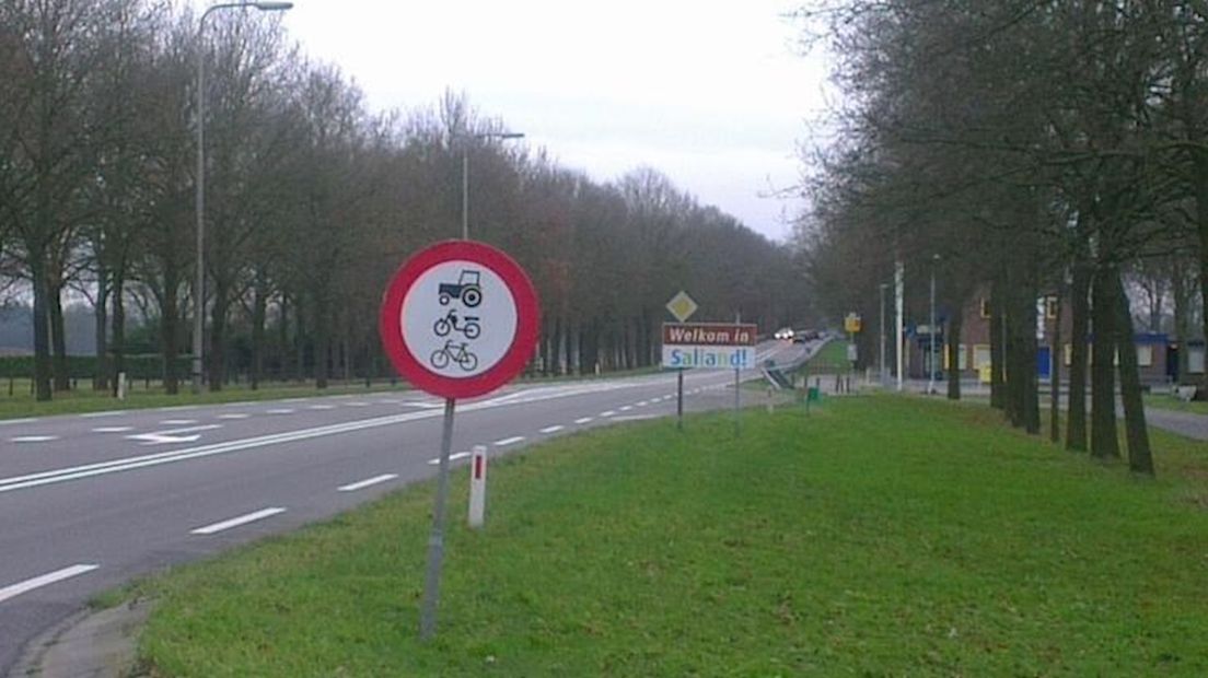 Het omstreden bord langs de N35