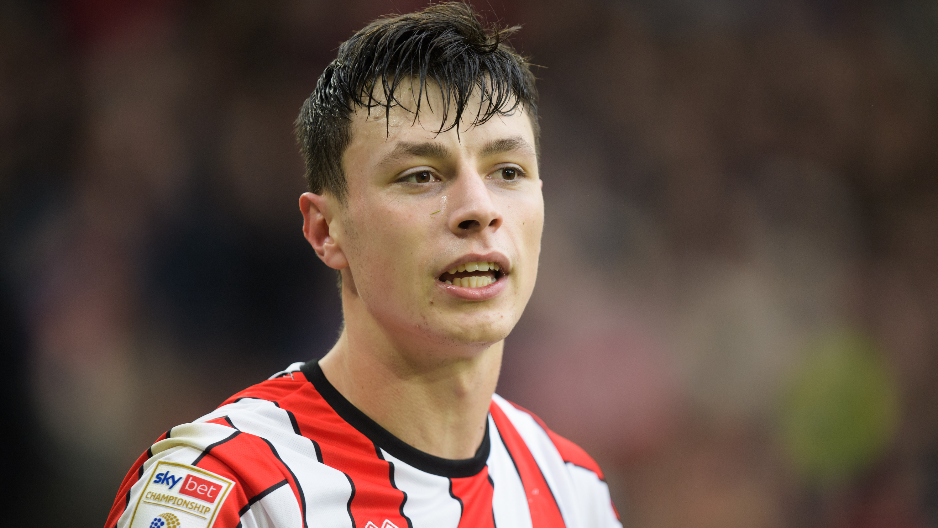 Ahmedhodžic in actie voor Sheffield United
