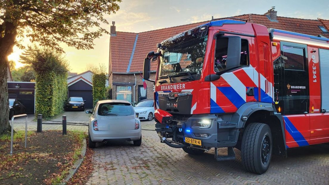 De brandweer kon de brand ter plekke blussen