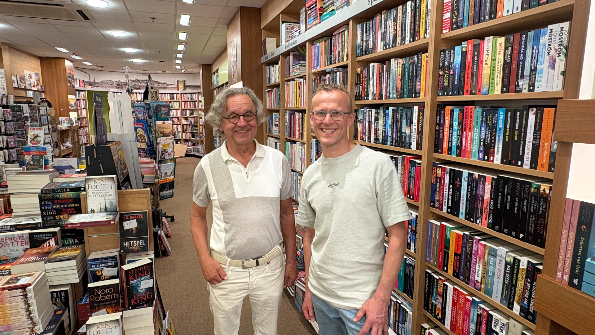 Gert-Jan van Rietschoten en vader Gert zijn de derde en vierde generatie in de boekhandel.