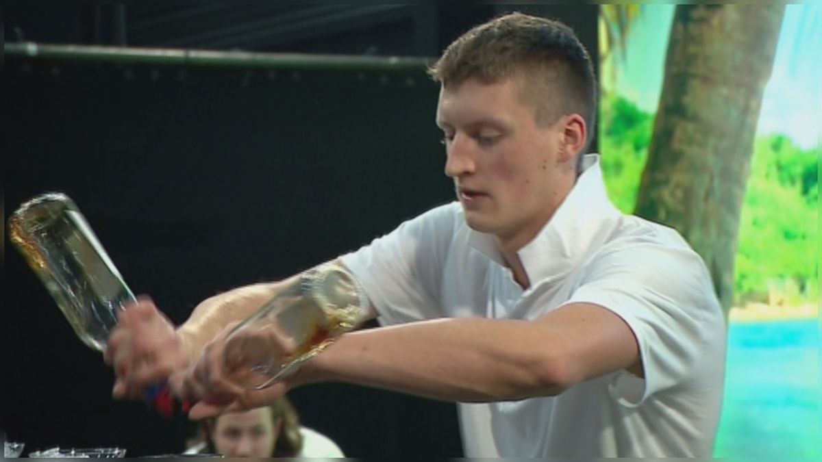 Fries bij grandslam bartending