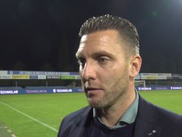 Trainer Melvin Boel na de overwinning op Jong FC Utrecht