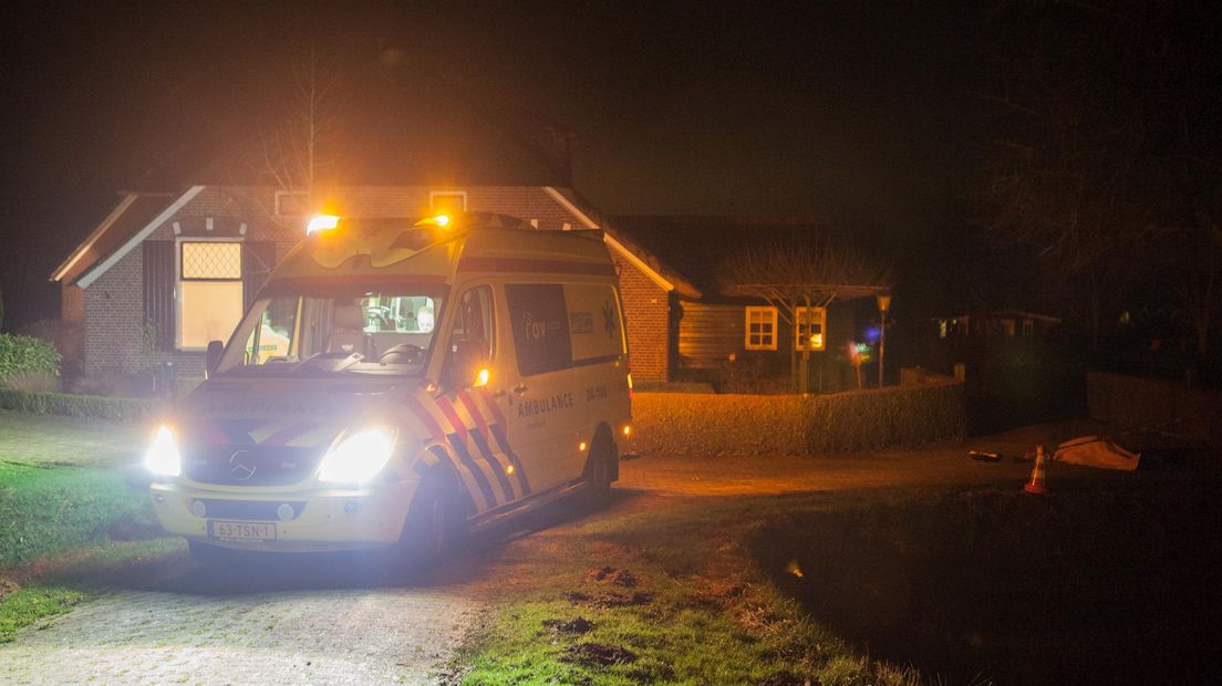 Ambulance op de plek van het ongeluk
