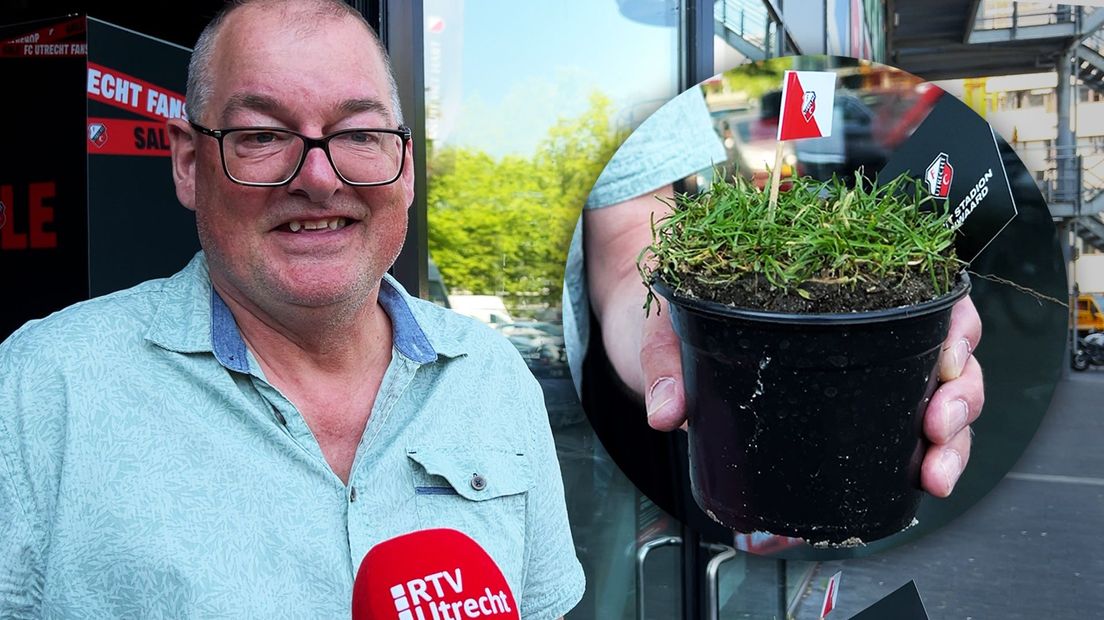 Martin van Geelen haalde een stukje gras op voor zijn overleden broer.
