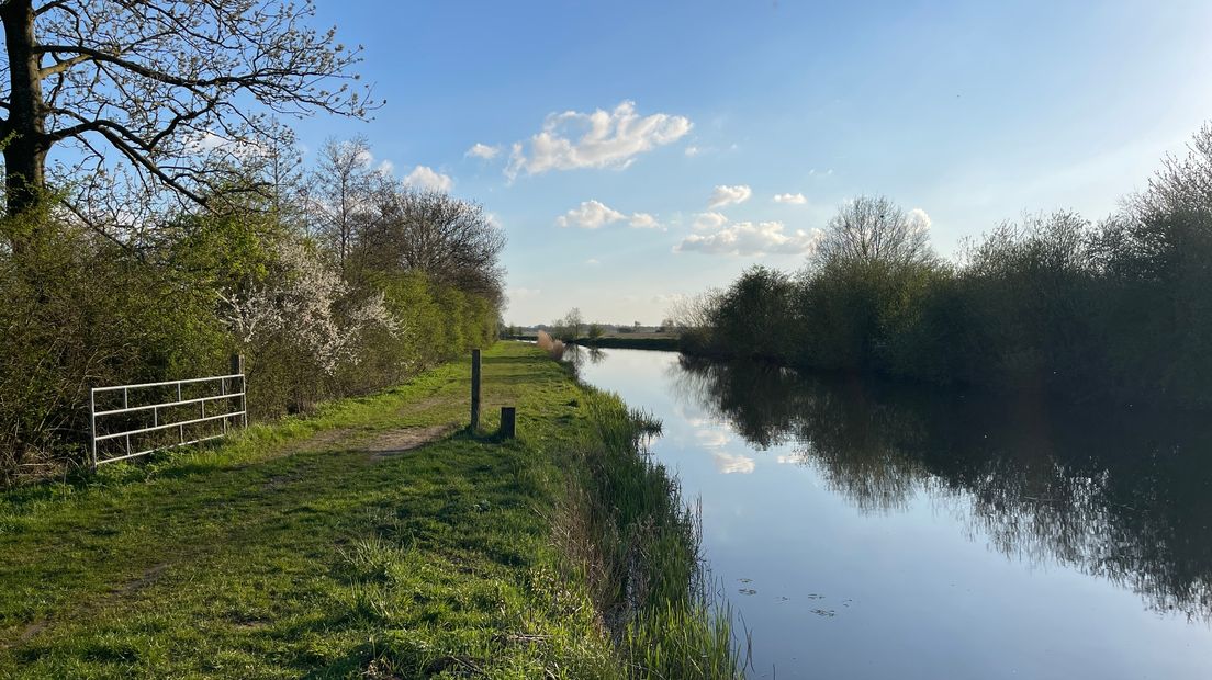 Het gebied in Boerakker waar water en natuur moeten samenkomen