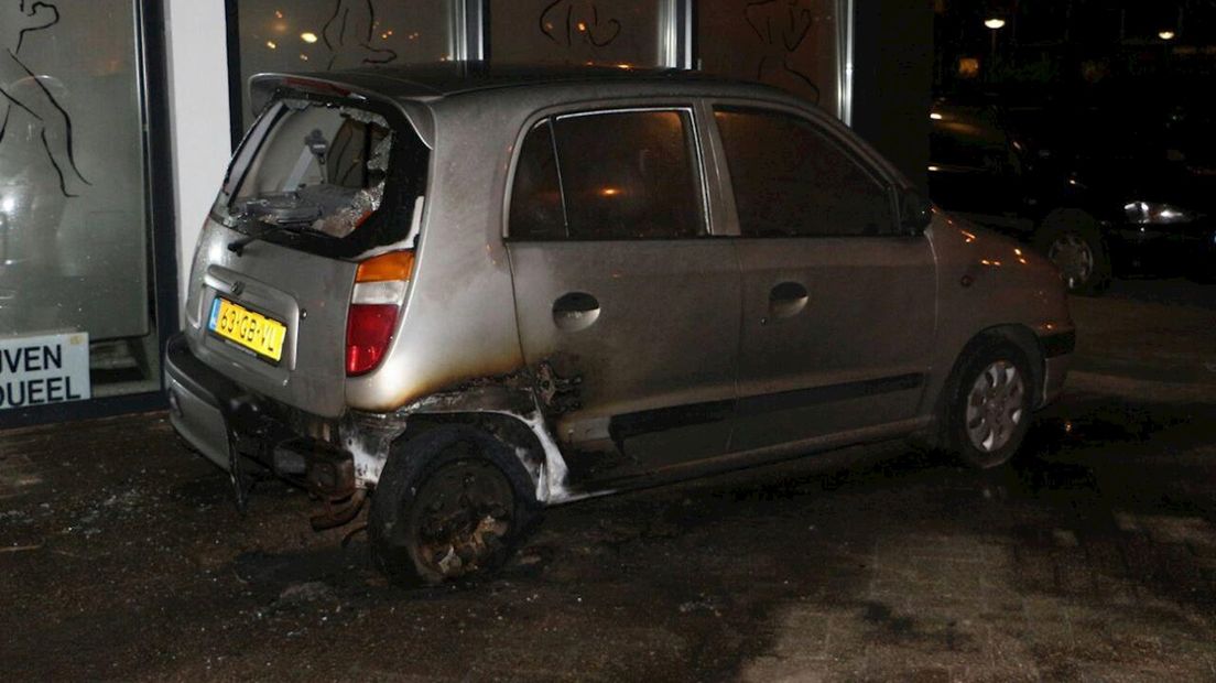 Autobrand Haaksbergerstraat in Enschede