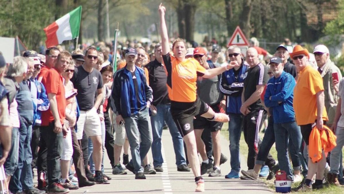 Silke Tulk uit Albergen pakt goud op EK Klootschieten
