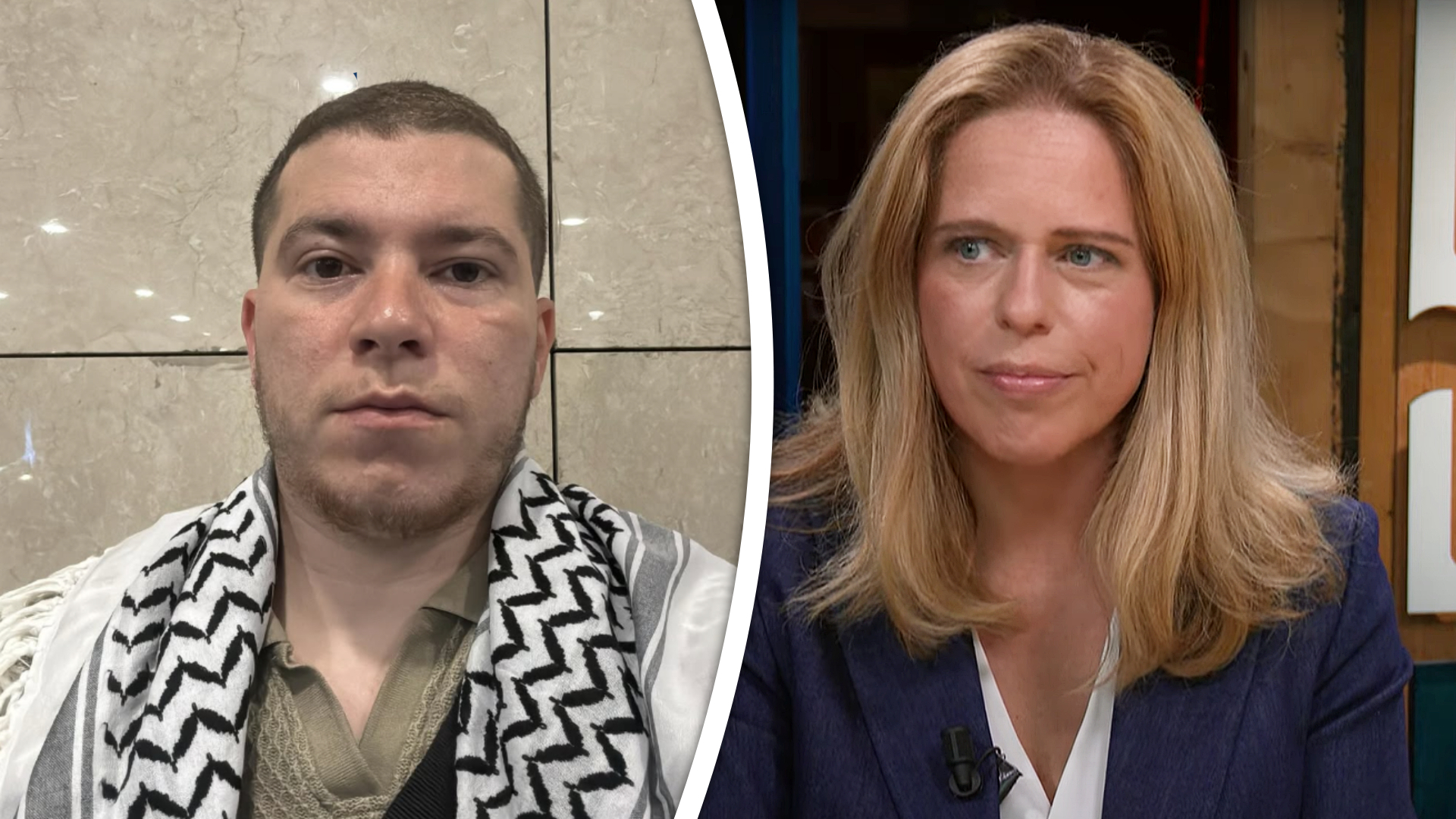 Links Mohamed Kotesh, rechts burgemeester Carola Schouten.