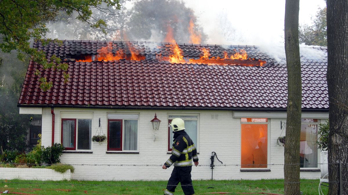 Vakantiewoning in Koekange in vlammen op