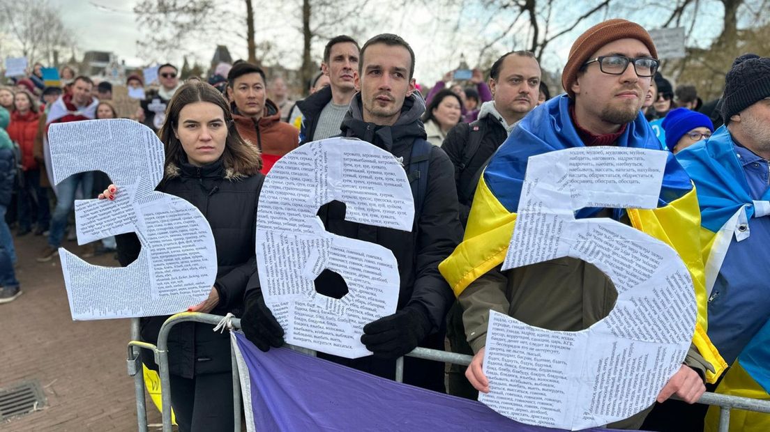 Ook de Russen demonstreren tegen de Oekraïense oorlog: 'We strijden mee tegen Poetin'
