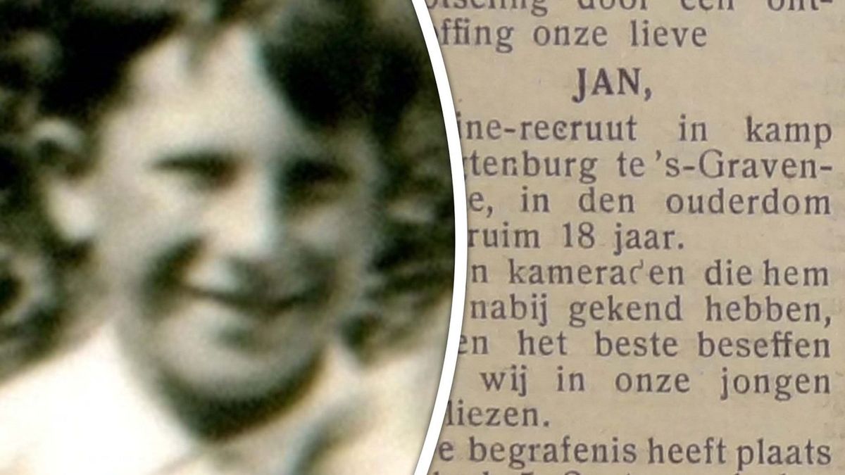 Verdriet in de nadagen van de oorlog: Jan uit Piershil (18) overleed door ontplofte mijn