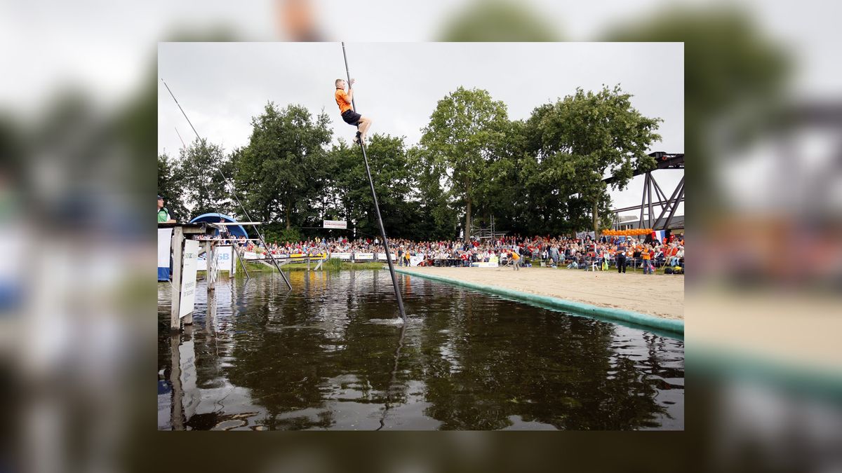 Fierljeppen It Heidenskip afgelast: zondag inhalen