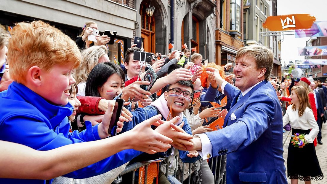 Feest in de binnenstad van Groningen