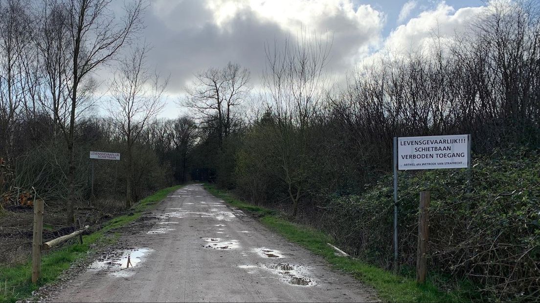 Paintballterrein in Kuinderbos is leeg en verlaten