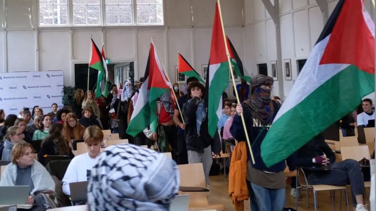 Pro-Palestijnse activisten onderbreken colleges op Universiteit Maastricht