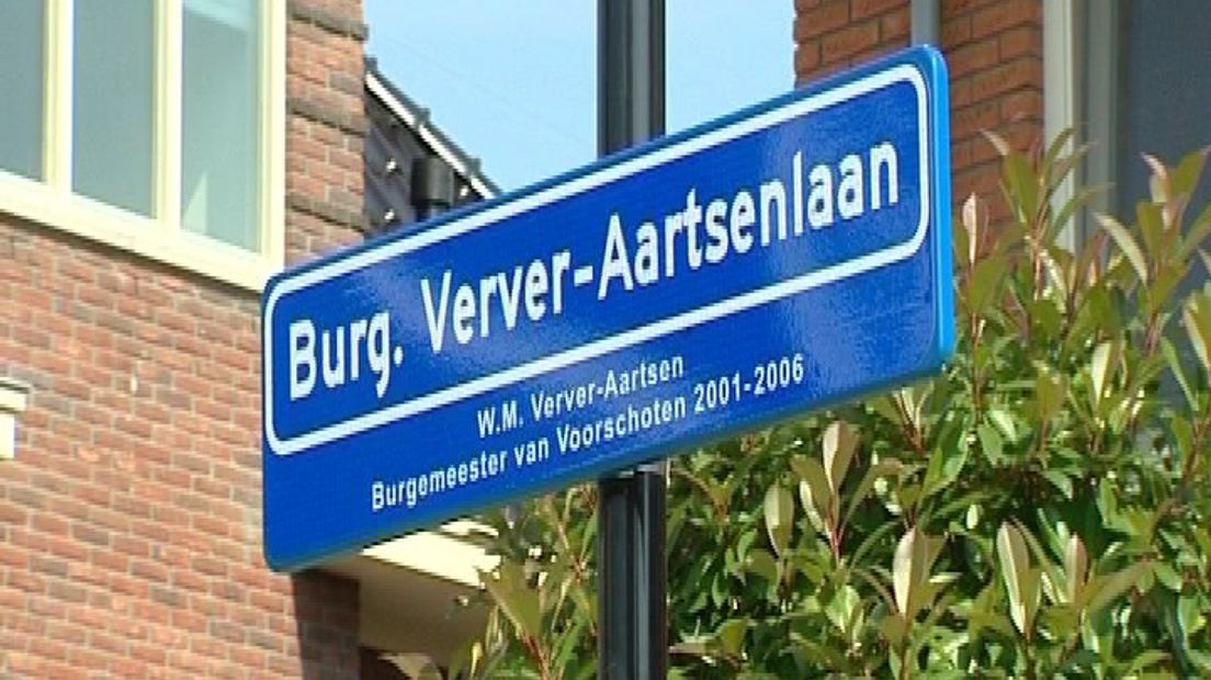straatnaam oud burgemeester Verver Voorschoten