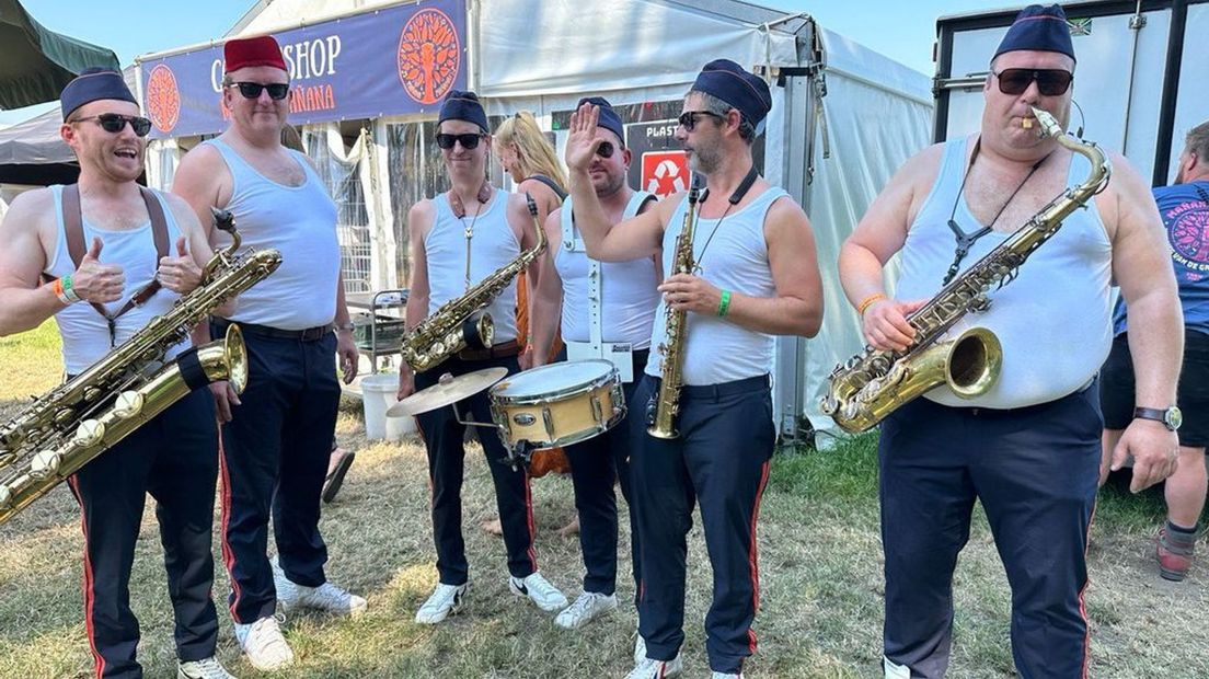 Er zijn ook vrolijke gezichten op het festival.