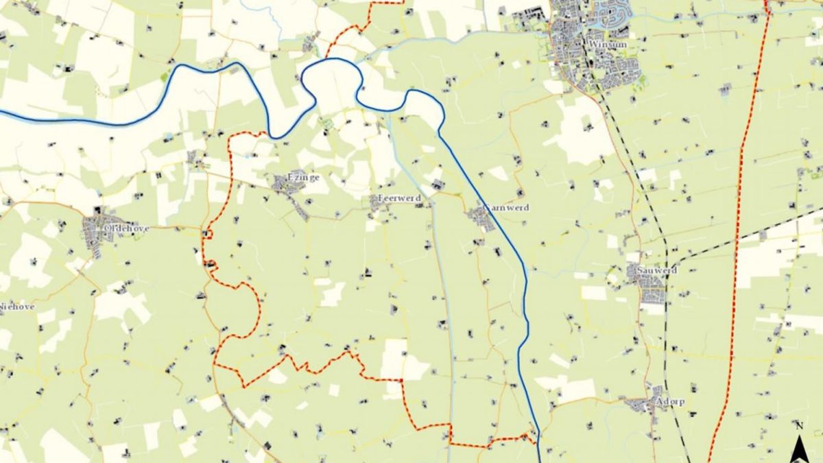 Burgemeester Winsum: 'De grens gaat lopen langs het Reitdiep'