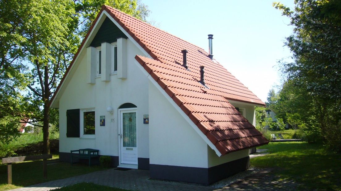 Het huis op Lauwersoog dat wordt verloot door VV Eenrum.