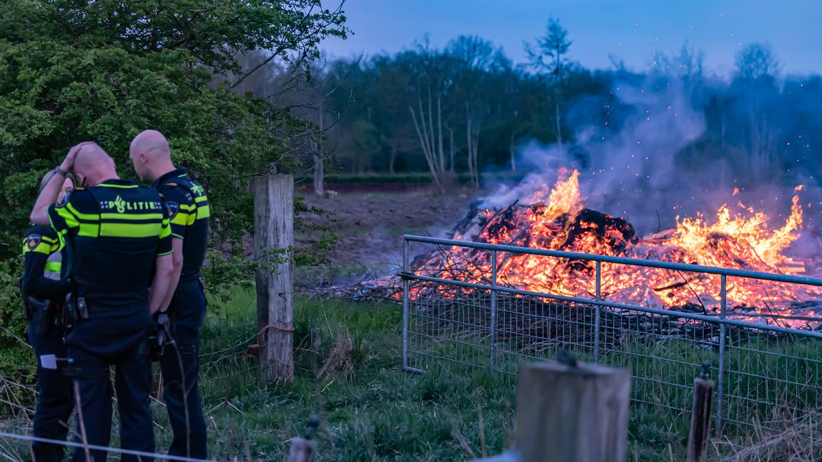 Illegale brandbult in Kollumerzwaag geblust