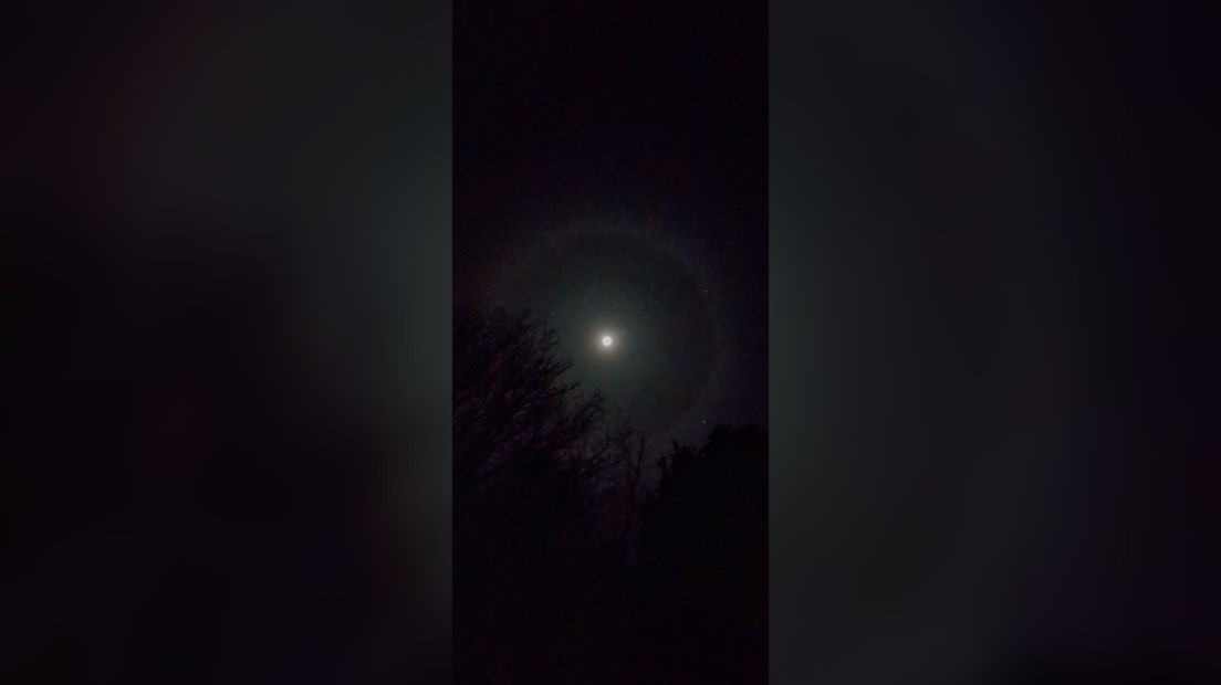 Kring van licht om de maan: heb jij het ook gezien? - RTV Drenthe