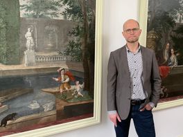 Eeuwenoud beschilderd behang Landgoed Oldengaerde schittert na restauratie