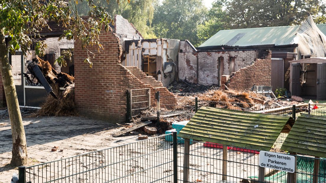 Van de opvang aan de Molenstraat bleef weinig over.