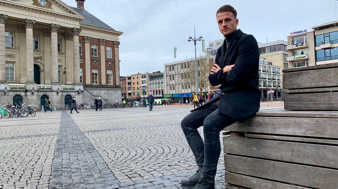 Nick Bakker brengt de vrije dag door in zijn stad: Groningen (Rechten: RTV Drenthe/Stijn Steenhuis)