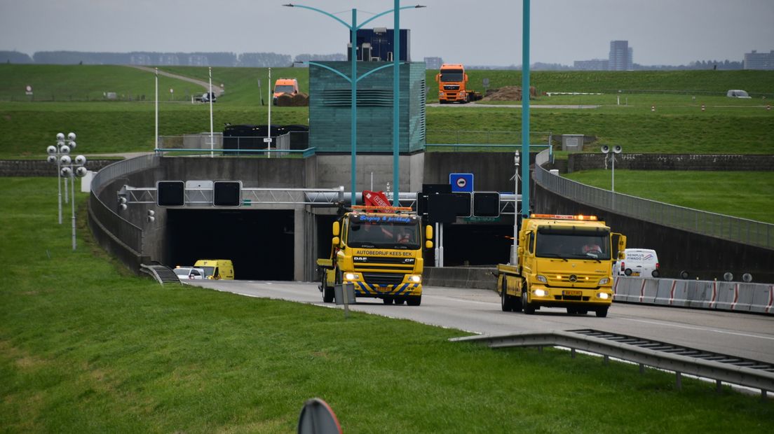 Ongeluk bij Westerscheldetunnel